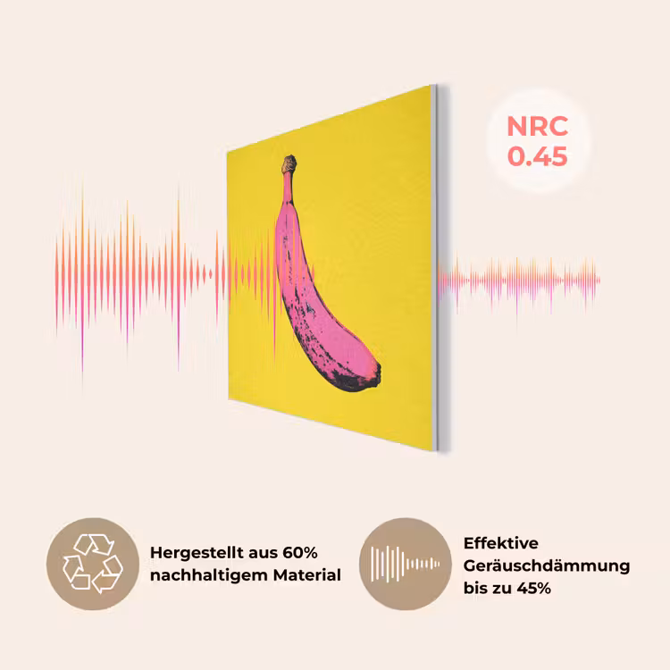 Banaan - Grafisch - Geel PET vilt klein -USP_DE