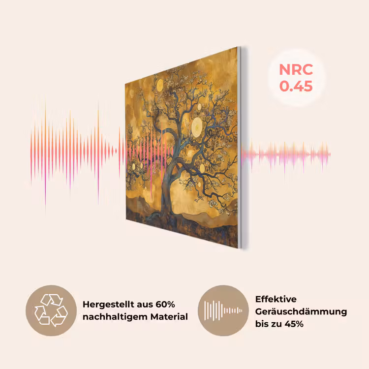 Boom - Levensboom - Abstract - Goud PET vilt klein -USP_DE