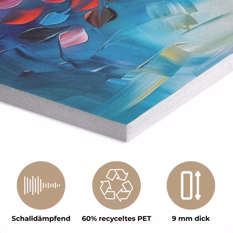 Boom - Levensboom - Kleurrijk - Abstract PET vilt klein -closeup_DE