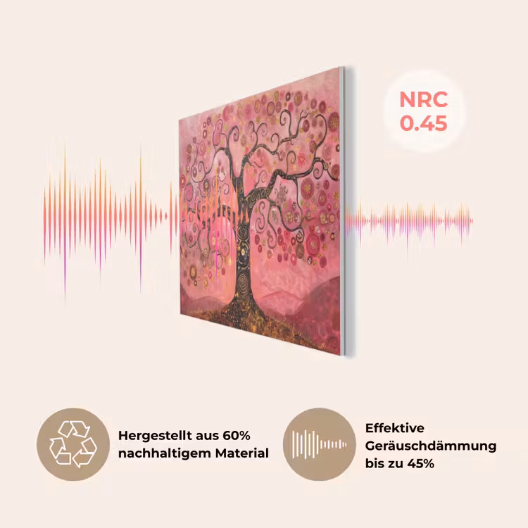 Boom - Levensboom - Roze - Goud PET vilt klein -USP_DE