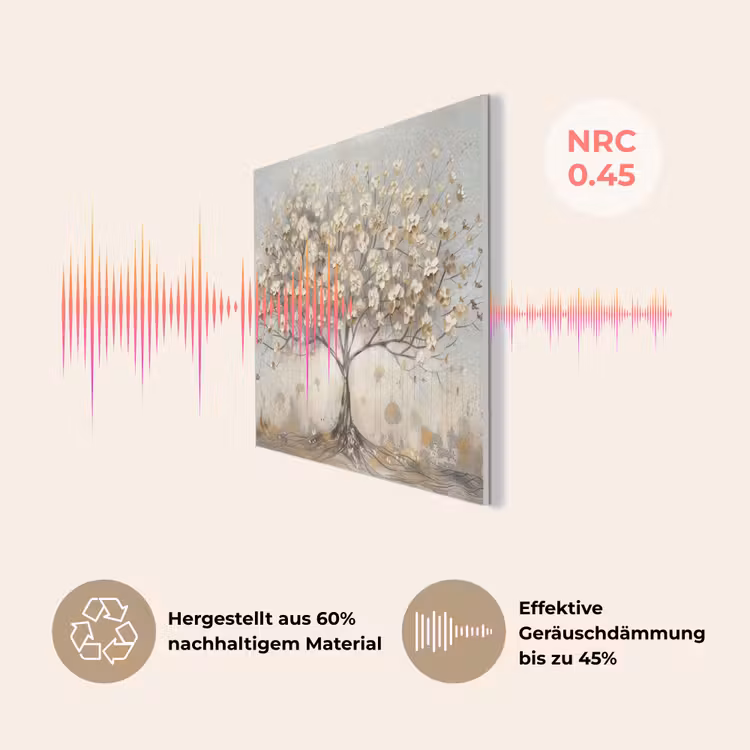Boom - Beige - Goud - Verflook - Grijs PET vilt klein -USP_DE