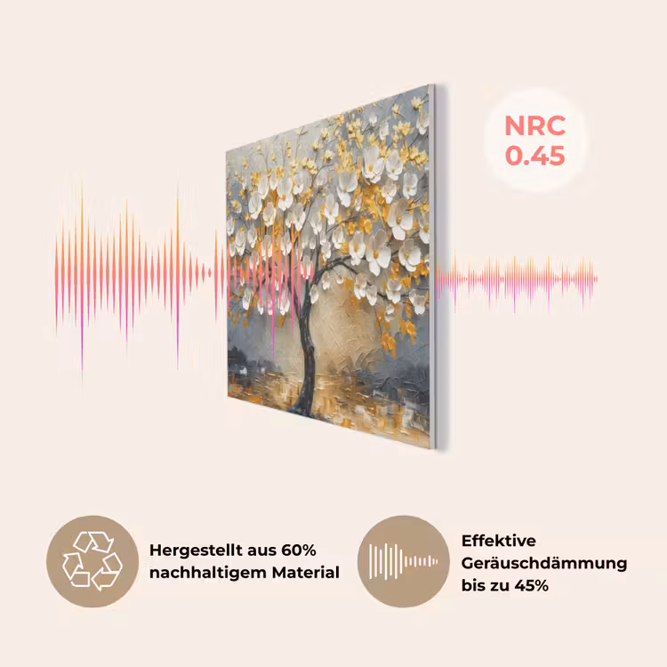 Boom - Bloemen - Goud - Beige PET vilt klein -USP_DE
