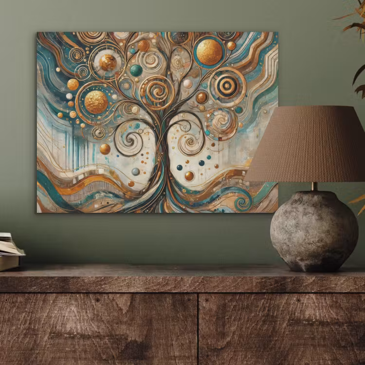 Levensboom - Boom - Abstract - Modern PET vilt klein -sfeer2