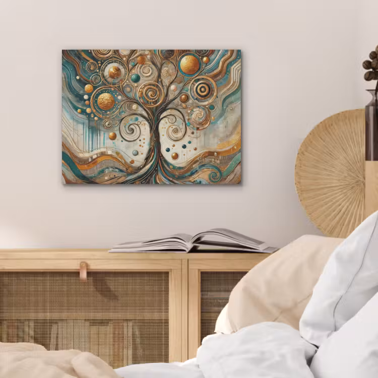 Levensboom - Boom - Abstract - Modern PET vilt klein -sfeer3