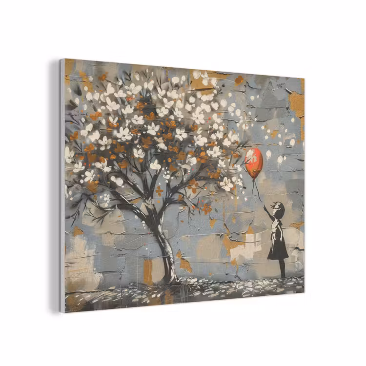 Boom - Graffiti - Banksy Style - Balloon Girl PET vilt klein -3d