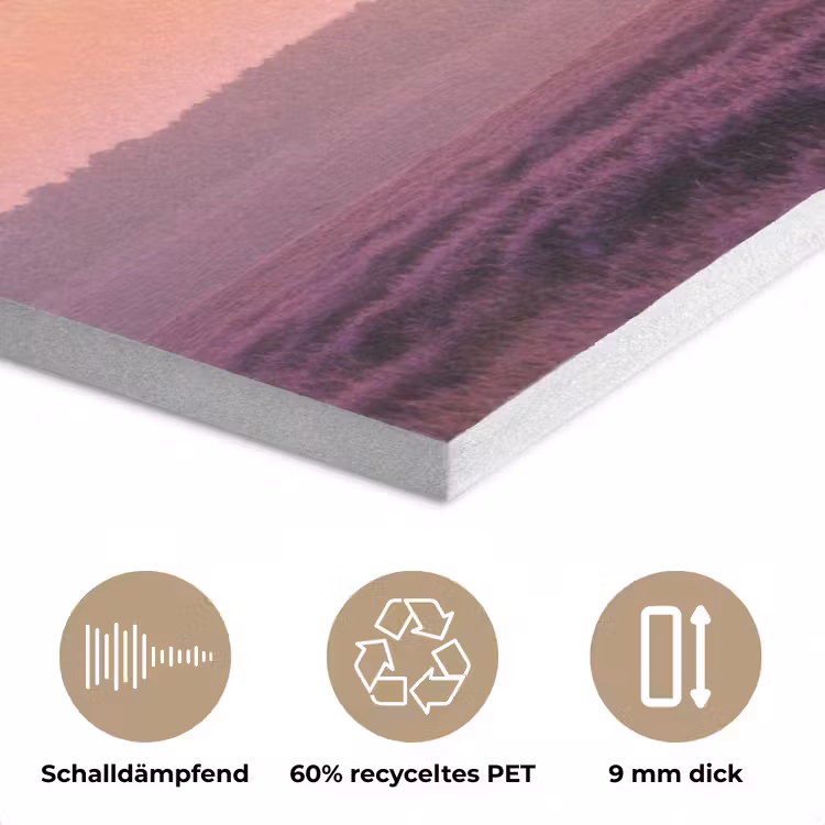 Boom - Heide - Zonsopgang PET vilt middel -closeup_DE