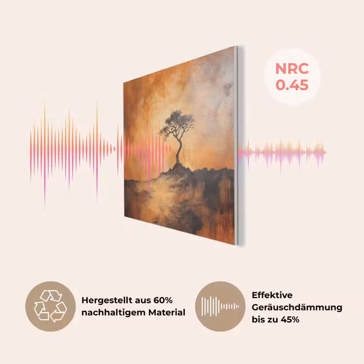 Boom - Landschap - Oranje PET vilt klein -USP_DE