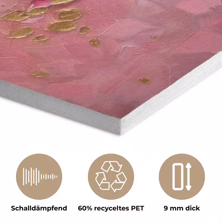 Boom - Roze - Goud - Modern PET vilt klein -closeup_DE