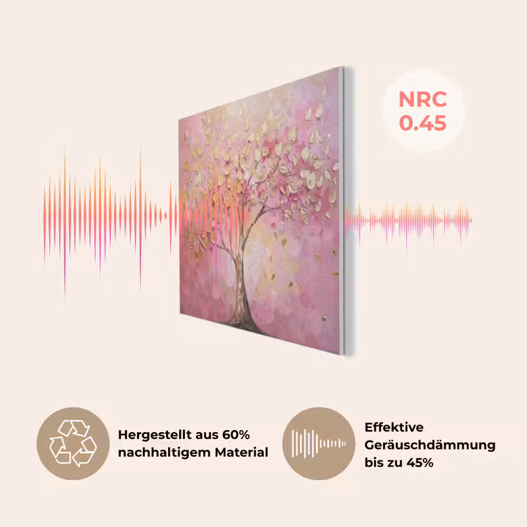 Boom - Roze - Goud - Modern PET vilt klein -USP_DE