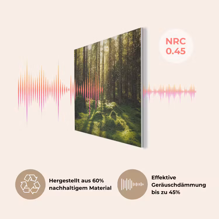Bomen - Bos - Mos - Planten - Zon - Natuur PET vilt klein -USP_DE