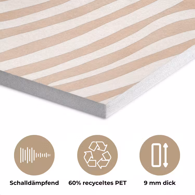Beige - Aardspatroon PET vilt klein -closeup_DE