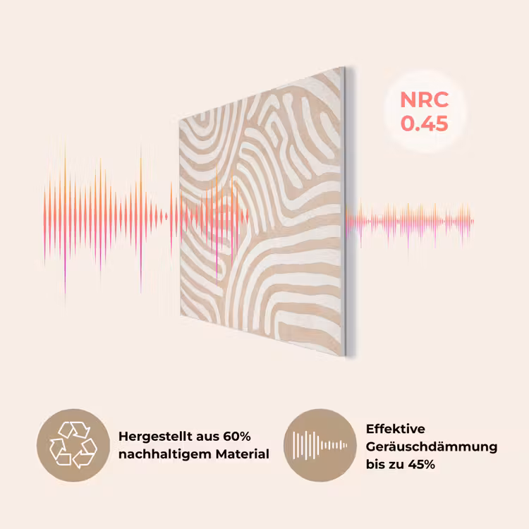 Beige - Aardspatroon PET vilt klein -USP_DE
