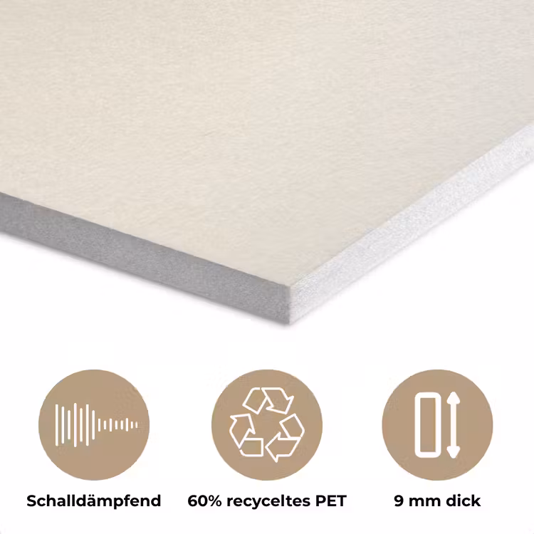 Beige - Japandi - Wabi sabi PET vilt klein -closeup_DE