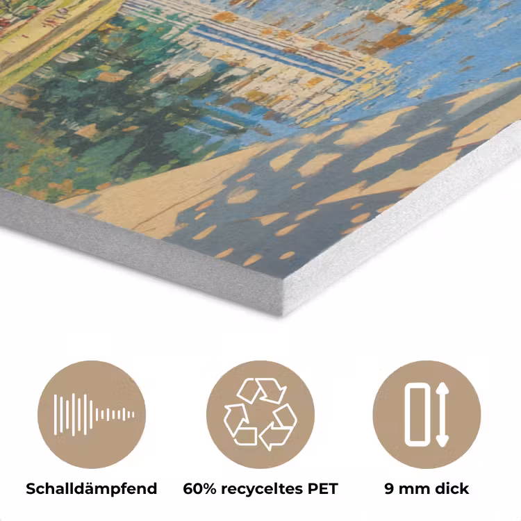 Berg - Skyline - Strand - Water PET vilt klein -closeup_DE