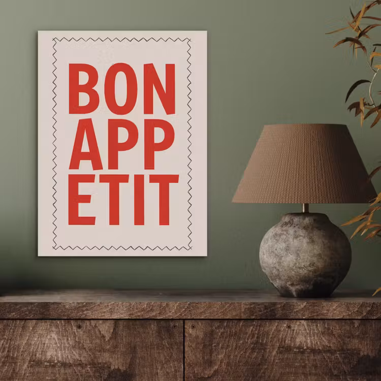 Blokletters - Rood - Kartelrand PET vilt klein -sfeer2