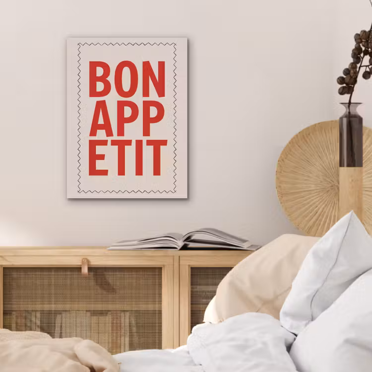 Blokletters - Rood - Kartelrand PET vilt klein -sfeer3