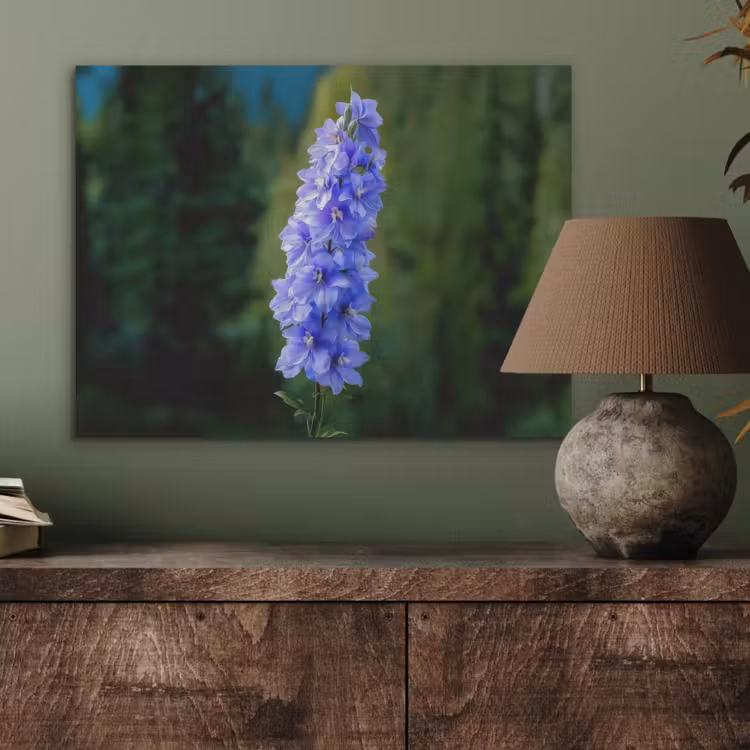 Bloemen - Blauw - Dennenboom PET vilt klein -sfeer2