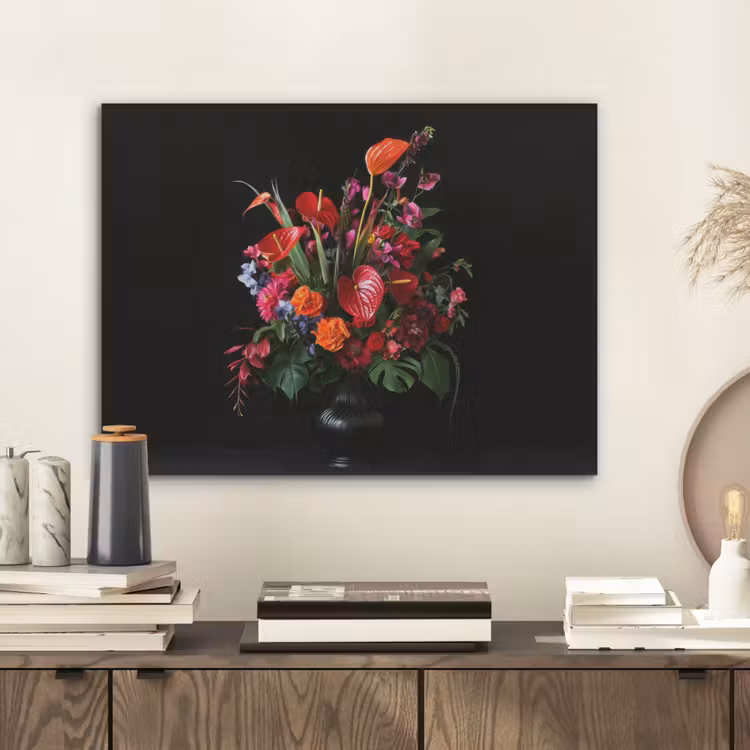 Bloemen - Boeket - Sierlijk PET vilt klein -sfeer1
