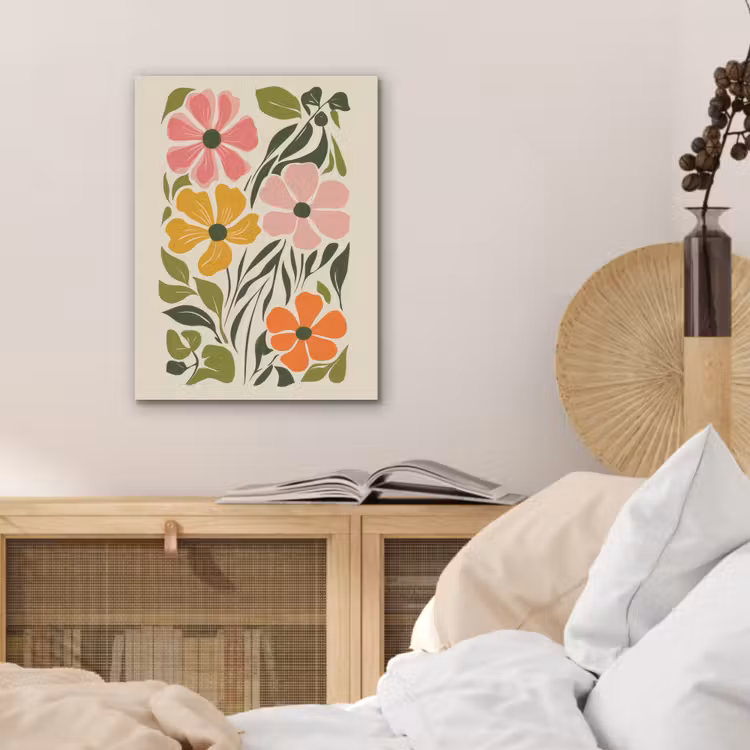 Bloemen - Speels - Kleurrijk PET vilt klein -sfeer3