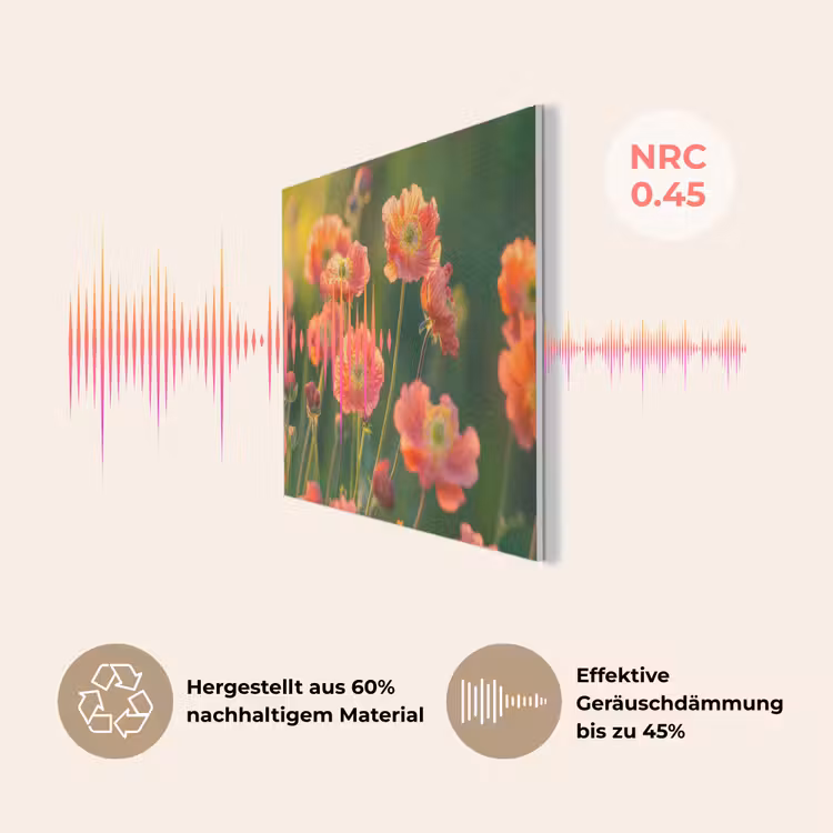 Bloemenveld - Zonnestralen - Oranje PET vilt klein -USP_DE