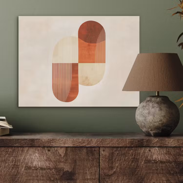 Bogen - Beige - Vormen PET vilt klein -sfeer2