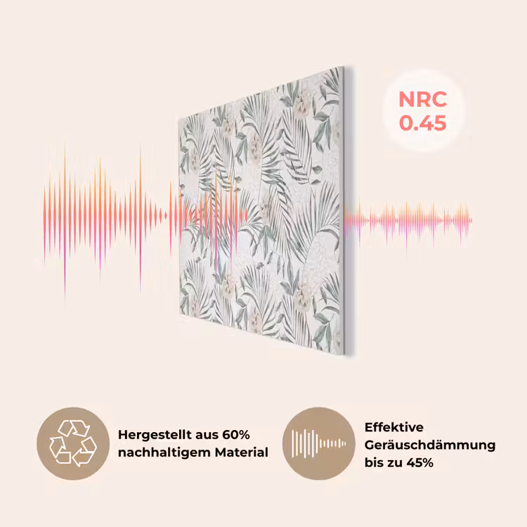 Bohemian - Bladeren - Bloemen - Tropisch PET vilt middel -USP_DE