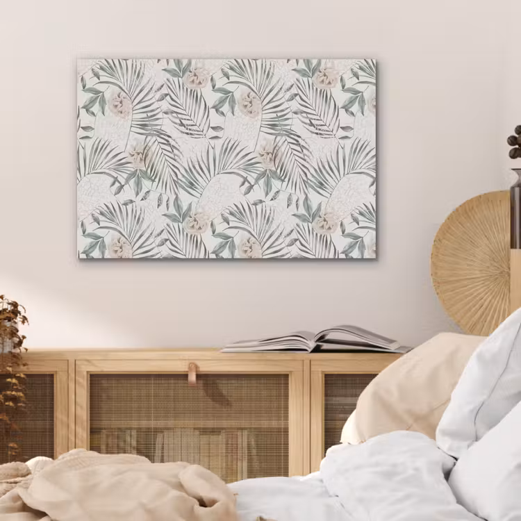 Bohemian - Bladeren - Bloemen - Tropisch PET vilt middel -sfeer3