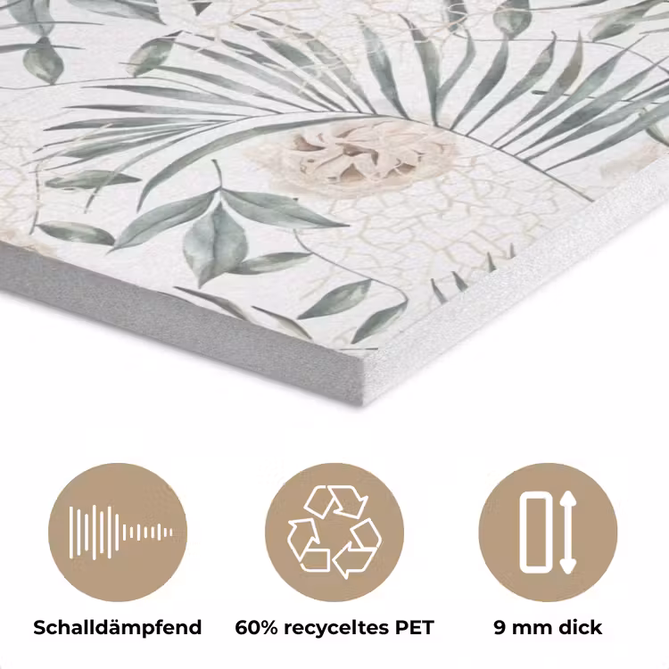 Boho - Jungle - Bloemen - Bladeren PET vilt klein -closeup_DE