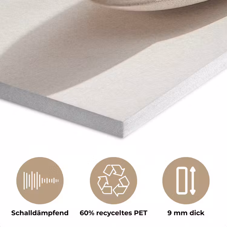 Cappuccino - Schuim - Schotel - Beige PET vilt klein -closeup_DE
