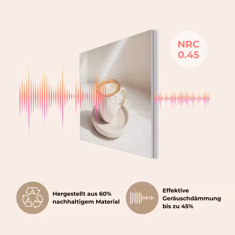 Cappuccino - Schuim - Schotel - Beige PET vilt klein -USP_DE
