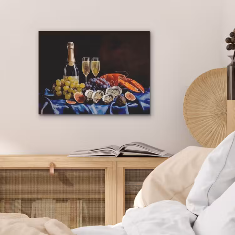 Champagne - Luxe - Oesters PET vilt klein -sfeer3
