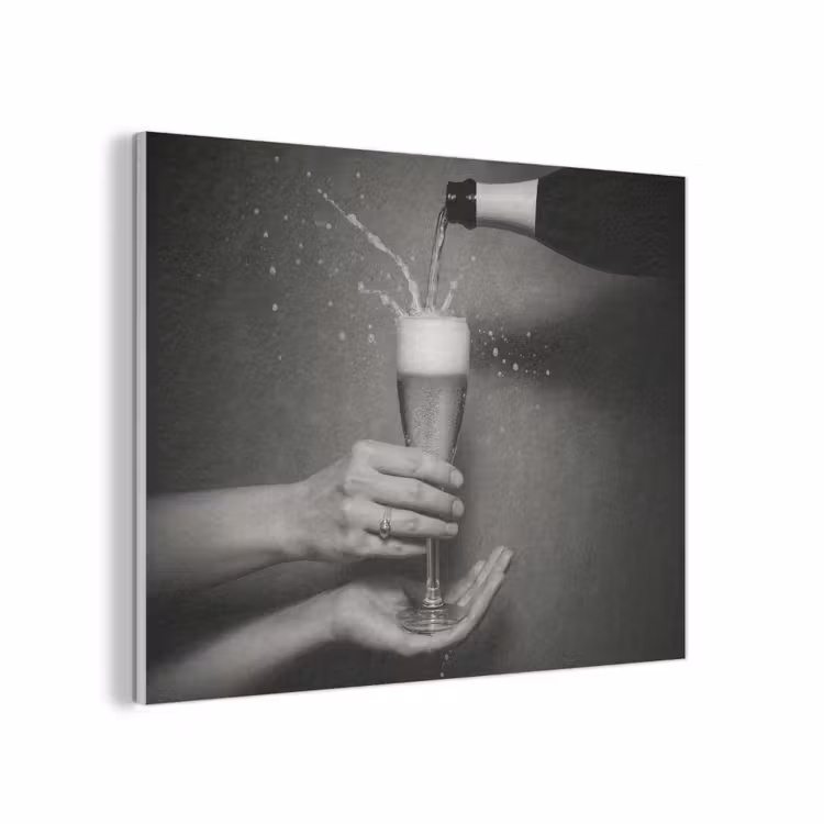 Champagnefles - Glas - Minimalistisch - Spetters PET vilt klein -3d