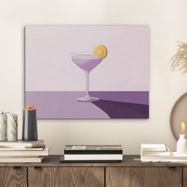 Cocktail - Paars - Minimalistisch - Citroen PET vilt klein -sfeer1