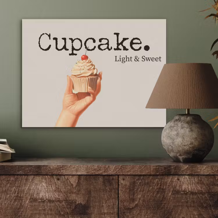 Cupcake - Zoet - Kers PET vilt klein -sfeer2