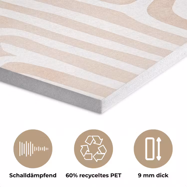 Decoratief - Labyrint - Beige PET vilt klein -closeup_DE