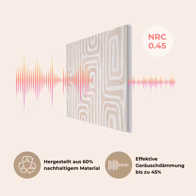 Decoratief - Labyrint - Beige PET vilt klein -USP_DE