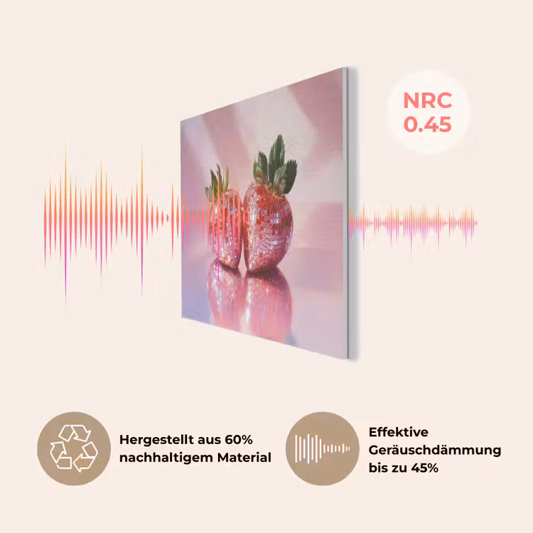 Disco - Fruit - Glitter - Strawberry PET vilt klein -USP_DE