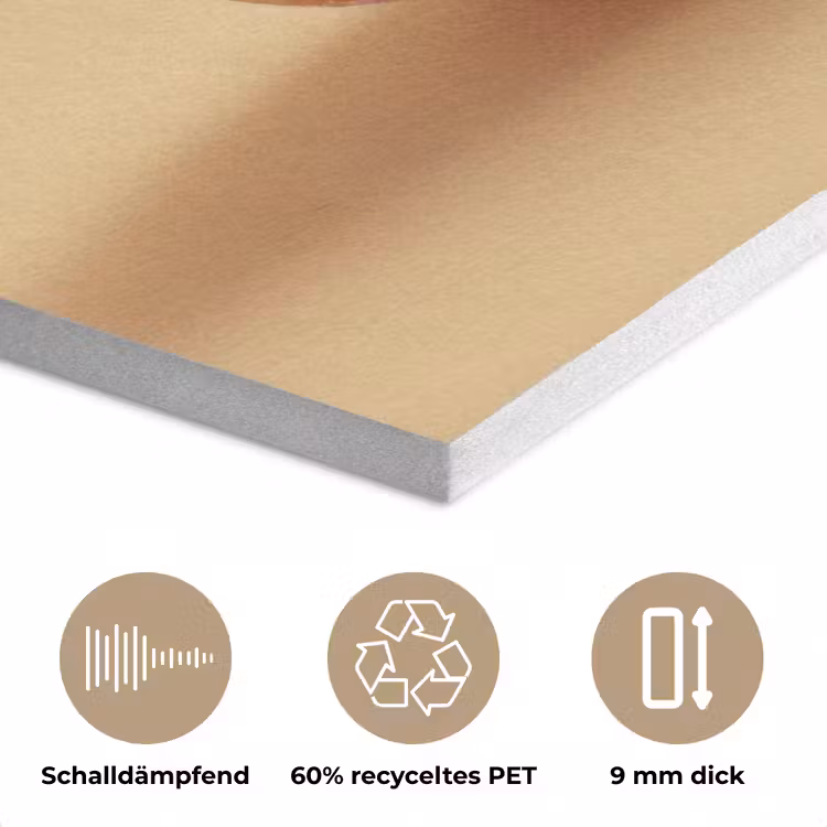Donut - Romig - Poedersuiker - Beige PET vilt klein -closeup_DE