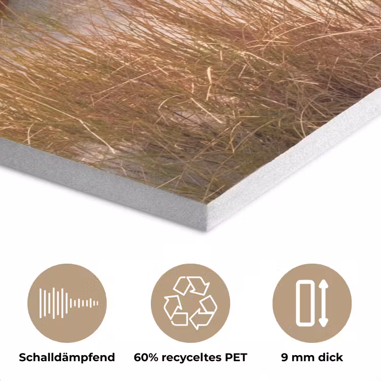 Duin - Planten - Zonsondergang - Strand - Zee PET vilt klein -closeup_DE