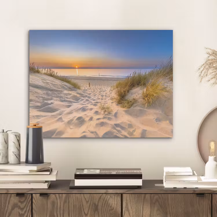 Duin - Zonsondergang - Horizon - Strand - Gras PET vilt klein -sfeer1