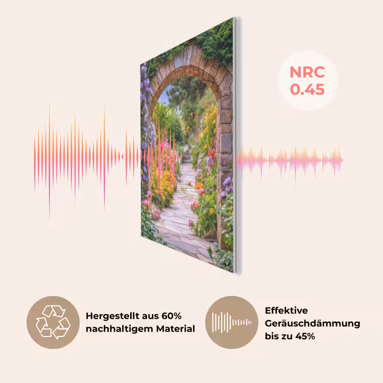 Doorkijk - Bloemen - Pad - Natuur PET vilt klein -USP_DE