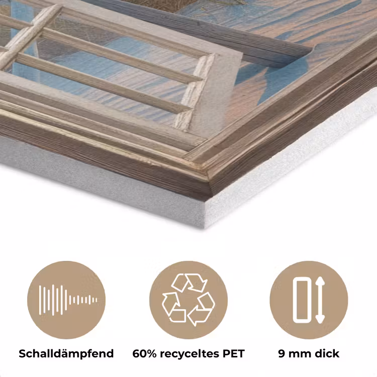 Doorkijk - Strand - Pad - Zonsondergang PET vilt klein -closeup_DE
