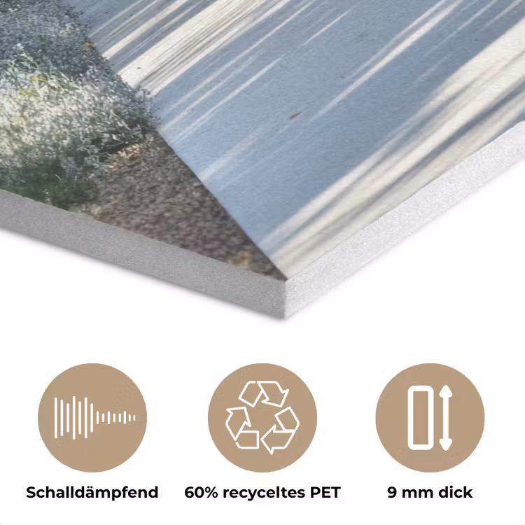 Doorkijk - Pad - Beton - Landschap PET vilt klein -closeup_DE