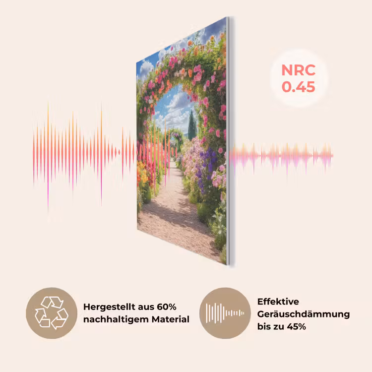 Doorkijk - Bloemen - Kleurrijk - Natuur PET vilt klein -USP_DE