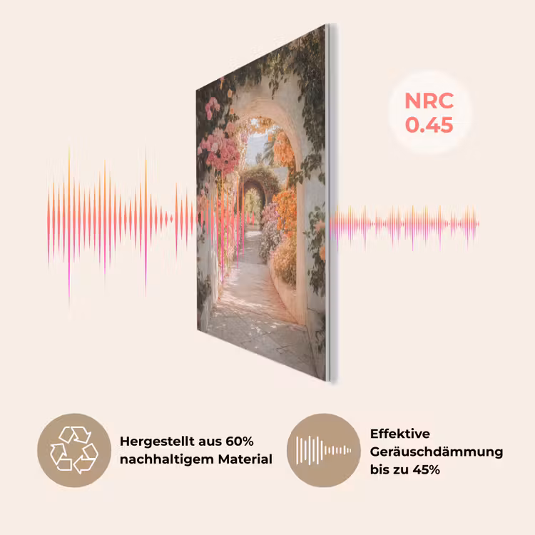 Doorkijk - Boog - Bloemen - Pastel PET vilt klein -USP_DE
