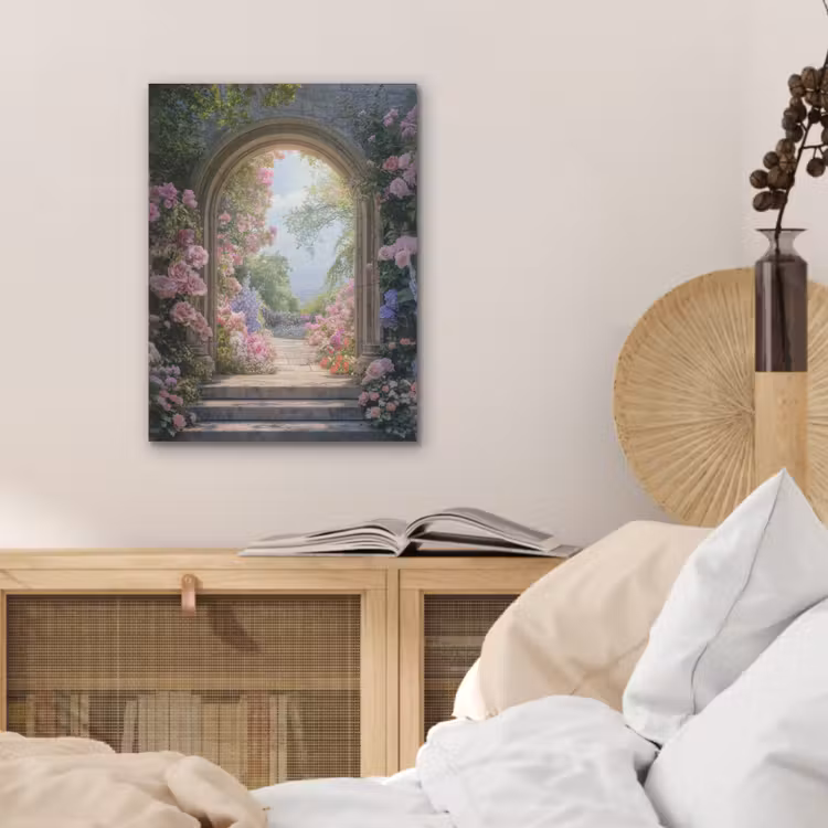 Doorkijk - Rozen - Vintage - Bloemen PET vilt klein -sfeer3