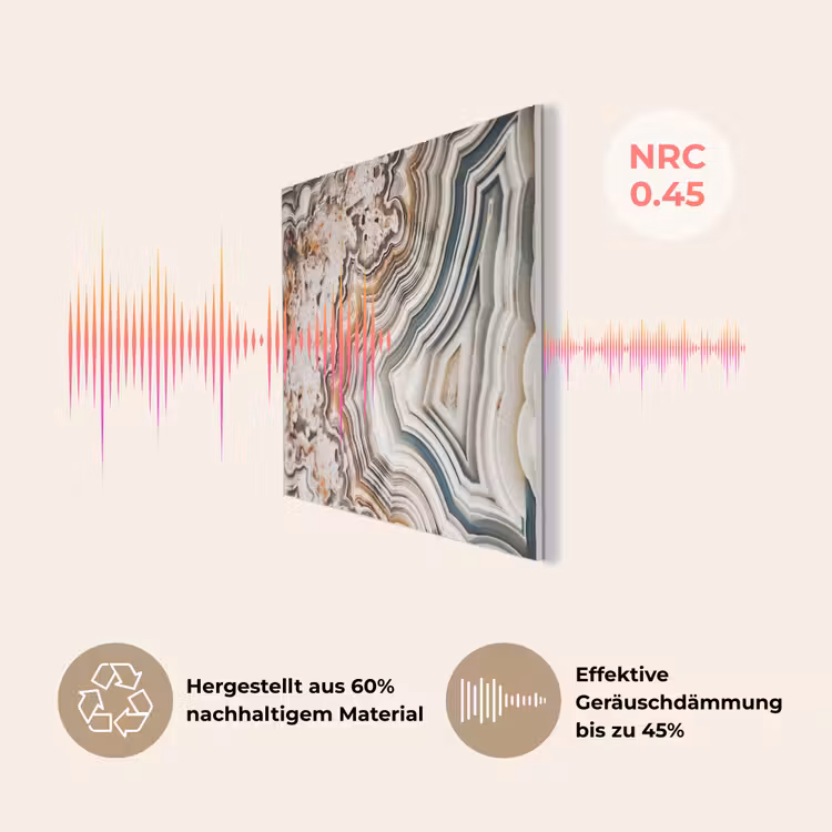 Edelsteen - Marmer - Natuur - Abstract PET vilt klein -USP_DE
