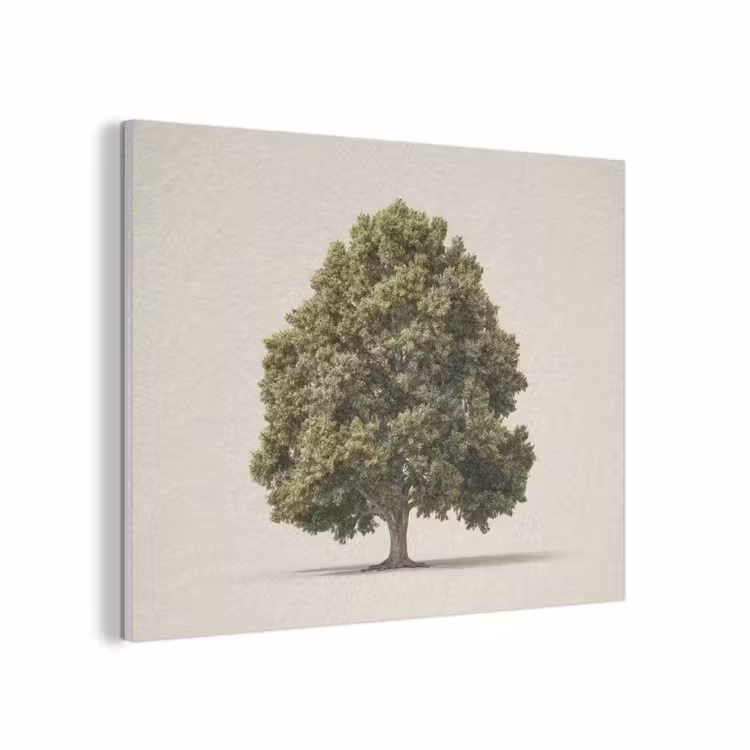 Eikenboom - Groen - Lichte achtergrond PET vilt klein -3d