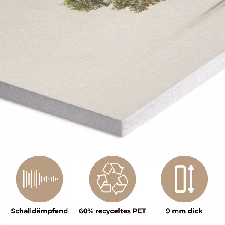 Eikenboom - Groen - Lichte achtergrond PET vilt klein -closeup_DE