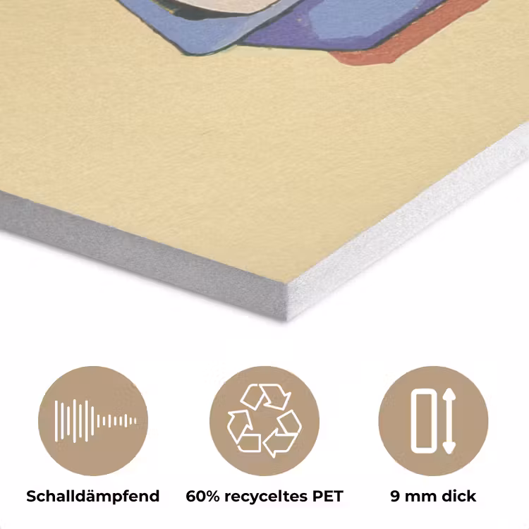Eieren - Doos - Minimalistisch - Blauw PET vilt klein -closeup_DE